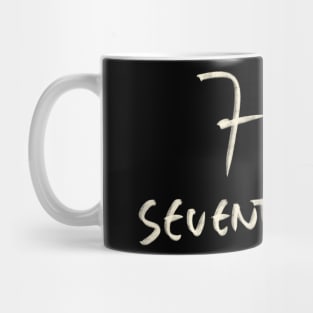 Hand Drawn Letter Number 73 Seventy Three Mug